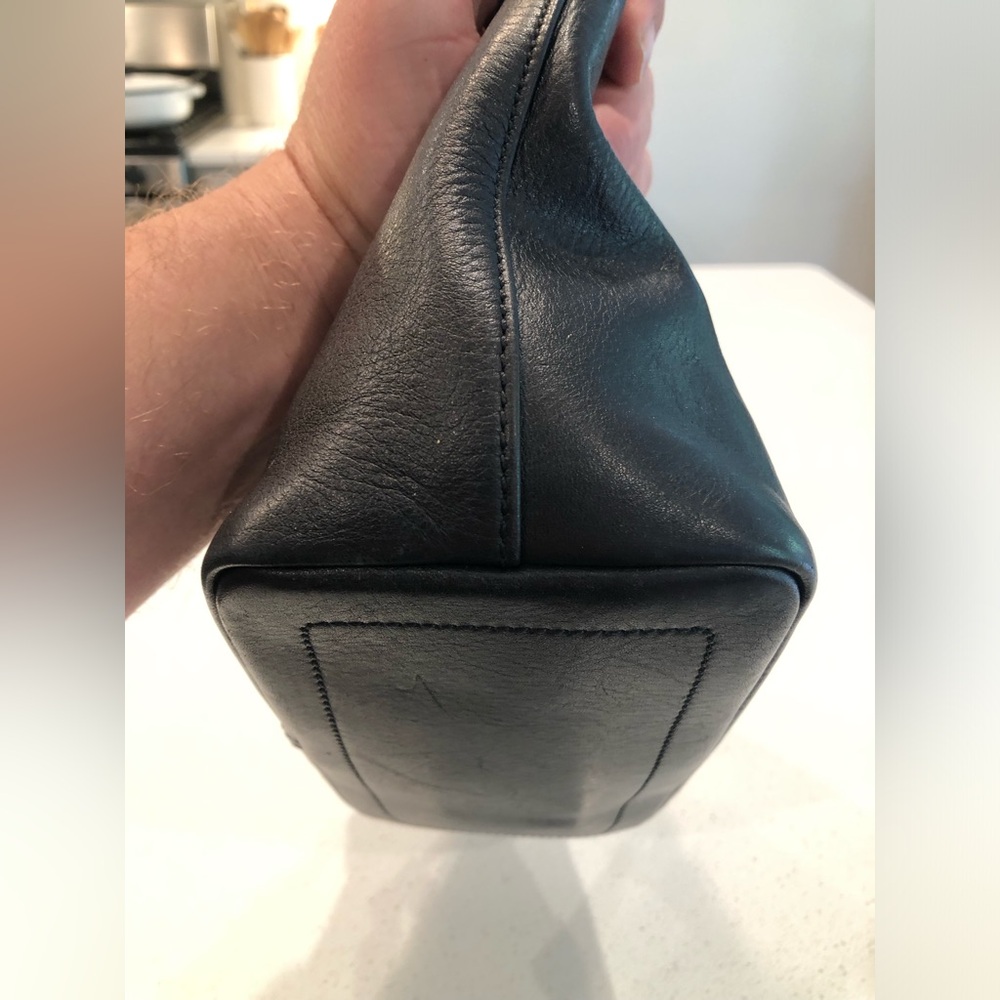VINTAGE Coach Legacy Black Leather Demi Hobo Bag #9596 with Chrome Hardware - Picture 7 of 12